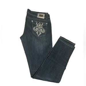 12K USA Bejeweled Jeans Size 9 junior’s Excellent Used Condition